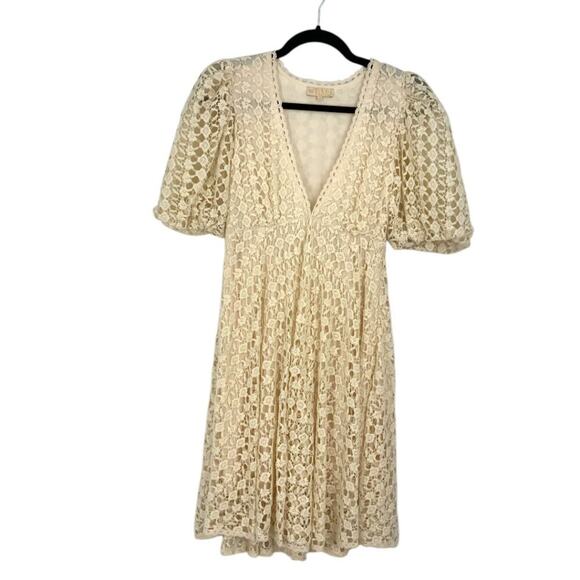 ByTiMo Crochet Lace Puff Sleeve Minidress Size XS NWOT $554 MSRP - Picture 3 of 8